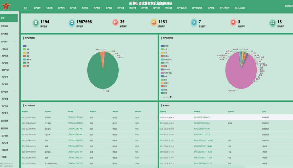 智慧武装应急仓储子系统
